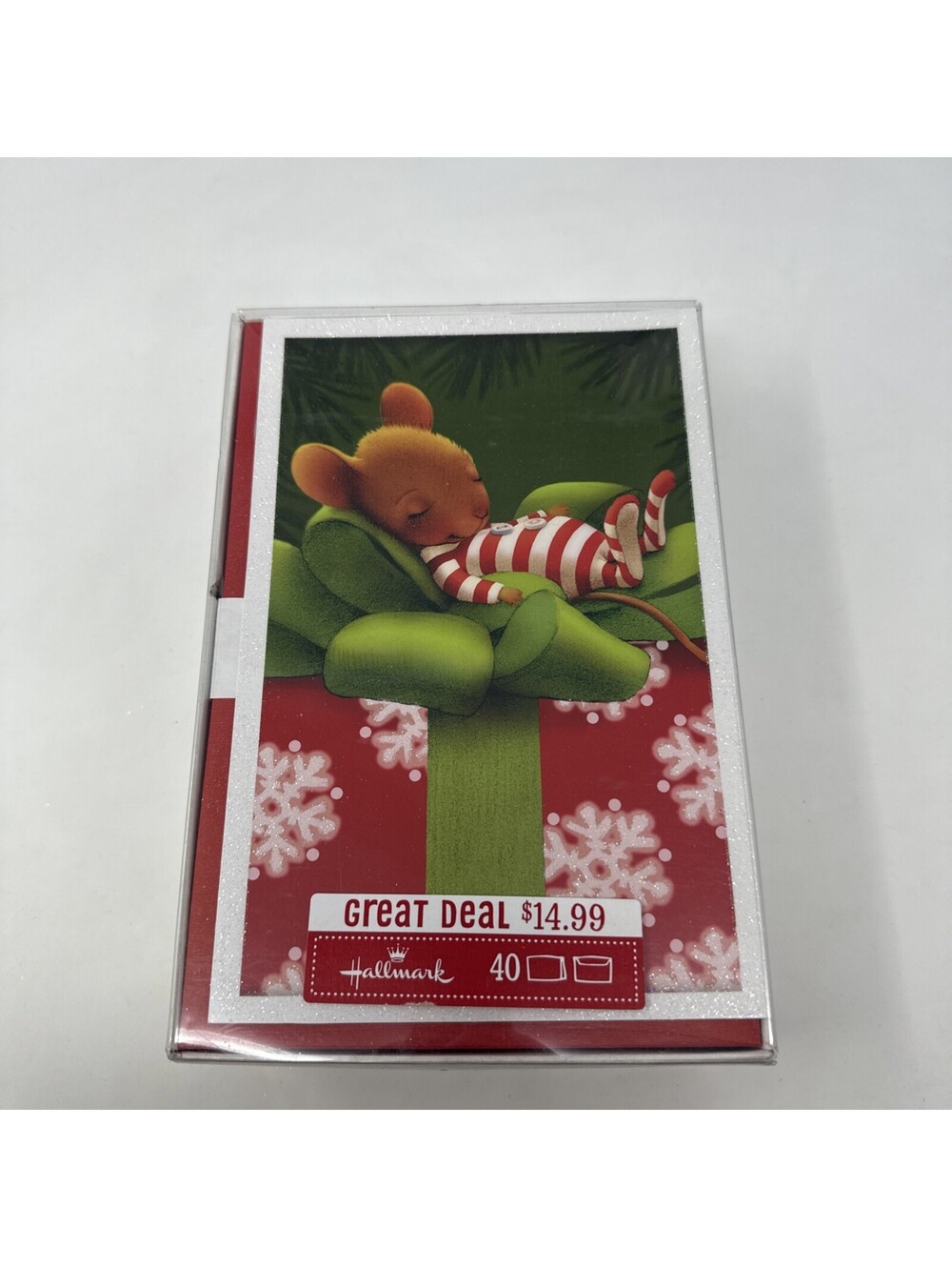 Hallmark Christmas Holiday Boxed Greeting Card Set Mouse New 40 Cards